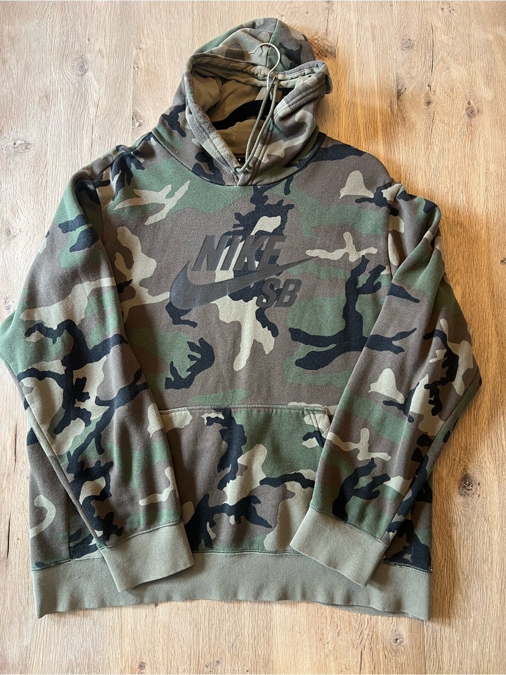 Nike SB Icon Camo Skate Hoodie Men’s XXL Woodland Camo